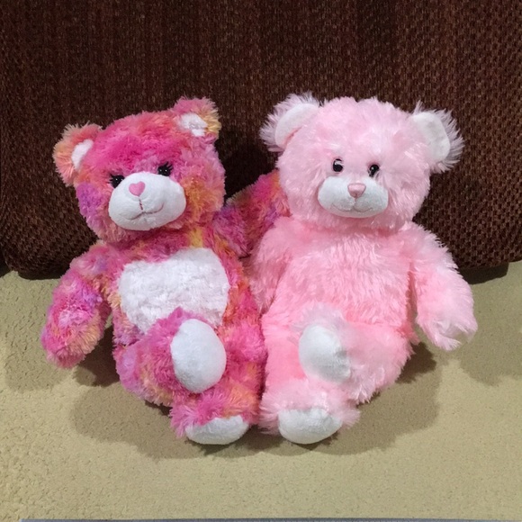Colorful Plush Teddy Bear Set